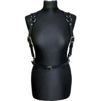Seksi Deri Omuzdan Baglamalı Göğüs Harness - Brf916