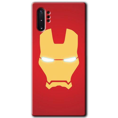Galaxy Note 10 Plus Kılıf HD Desen Baskılı Arka Kapak - İronMan + Kırılmaz Cam