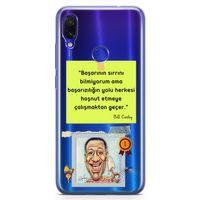 Xiaomi Redmi Note 7 Pro Kılıf Caps Bill Cosby Arka Kapak Koruma Desenli Full Koruyucu