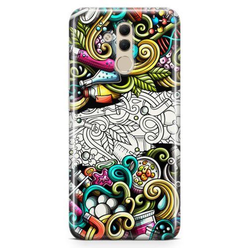 Huawei Mate 20 Lite Kılıf Kimya Doodle Arka Kapak Koruma Desenli Full Koruyucu