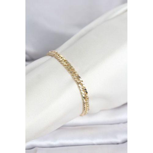 CM 14K Gold Renk Kalın Zincir Model Kadın Bileklik