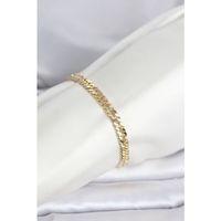 CM 14K Gold Renk Kalın Zincir Model Kadın Bileklik