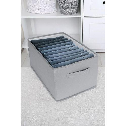 Dolap içi Pantolon Düzenleyici Saklama Kutusu Organizer Gri