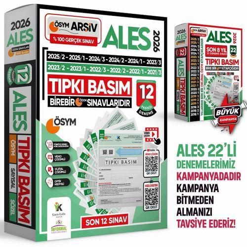 2026 DGS-ALES Tıpkı Basım Ösym Çıkmış Soru Deneme Paketi 26lI (12+14) Dijital Çözümlü