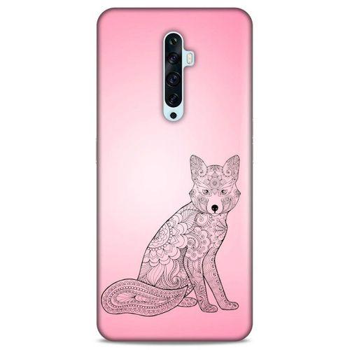 Lopard Oppo Reno 2z Uyumlu Kılıf Tattoo's (42) Rugged Armor Kılıf Pembe Dövme