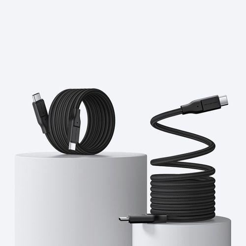 Amazingthing Magcord Serisi Magnetik Örgülü Tasarımlı Type-C to Type-C PD Data ve Şarj Kablosu 60W 1.2M