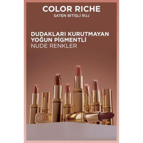 L'Oreal Paris Color Riche Saten Bitişli Ruj - 550 Nude Unapologetic