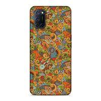 Oppo A92 Kılıf Doodle Piknik Seti Arka Kapak Silikon Koruma Full Koruyucu