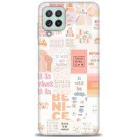 Samsung Galaxy M22 Kılıf HD Baskılı Kılıf - This Girl Can + Tam Ekran Koruyucu