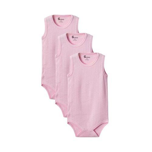 Pembe Askılı Body Zıbın 2-7 YAŞ Çocuklar İçin (3 ADET) Alttan Çıtçıtlı Özel Gereksinimli-D