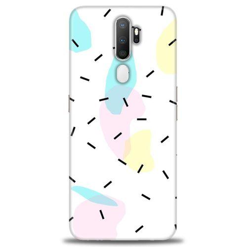 Oppo A9 2020 Kılıf HD Baskılı Kılıf - Çubuklar ve Renkler + Tam Ekran Koruyucu