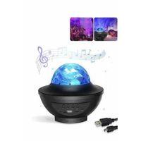 Masa Ve Gece Lambası Renkli Projektör Işıklı Disko Topu Bluetooth Hoparlör