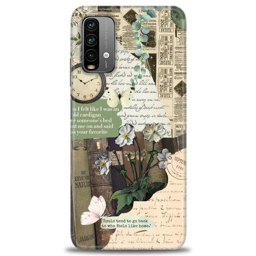 Xiaomi Redmi 9T Kılıf HD Baskılı Kılıf - Daisy Rose + Tam Ekran Koruyucu