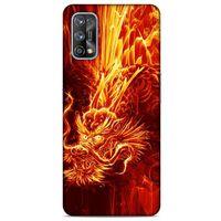 Oppo Realme 7 Pro Kılıf Dragons (12) Koruyucu Silikon Ateş Ejderhası
