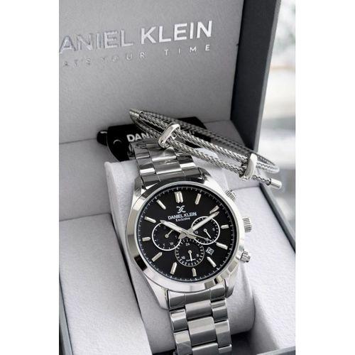 Daniel Klein İtalyan Tasarım Bileklik Hediyeli 2 Yıl Garantili Çelik Kordon Erkek Kol Saati Y14259.2