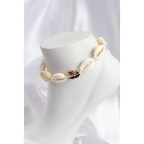 Doğal Kauri Kabuğu Asansörlü Model Halhal