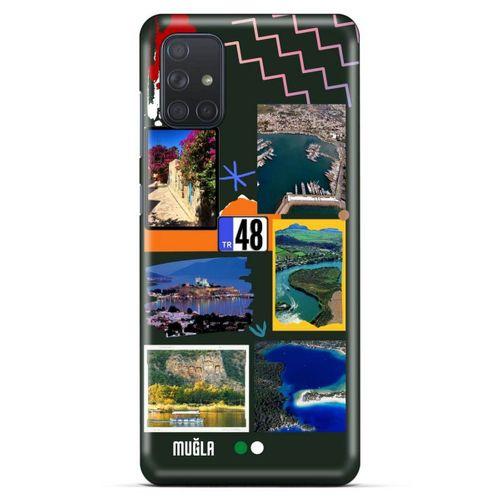 Lopard Samsung Galaxy M51 Uyumlu Kılıf Şehirli ※ (48) Muğla Bumper Kılıf