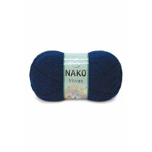 5 Adet Vizon Premium Akrilik El Örgü İpi Yünü Renk No:148 Lacivert