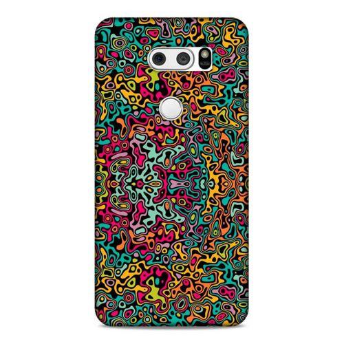 Lopard LG K50S Uyumlu Kılıf Soyut Sanat (30) Desenli Silicone Case