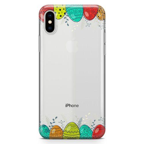 Apple iPhone XS Kılıf Paskalya Bayramı Arka Kapak Koruma Desenli Full Koruyucu