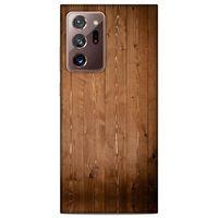 Lopard Samsung Galaxy Note 20 Ultra Uyumlu Kılıf Wood'X (7) Telefon Kılıfı Baskılı