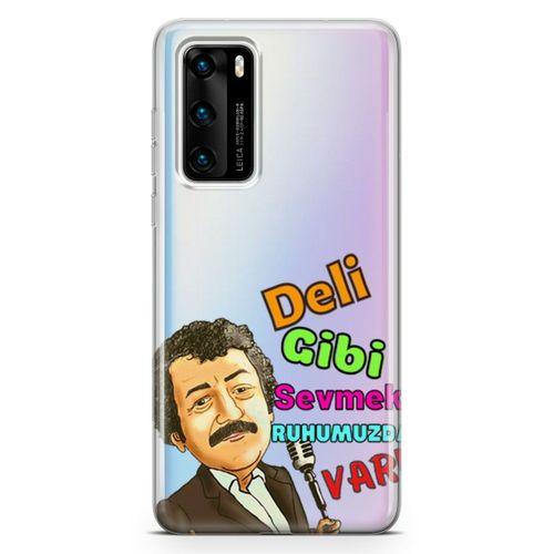 Huawei P40 Kılıf Caps Müslüm Gürses Arka Kapak Koruma Desenli Full Koruyucu