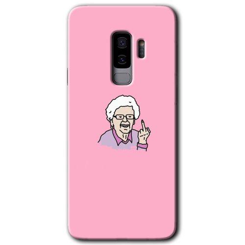 Galaxy S9 Plus Kılıf HD Desen Baskılı Arka Kapak - Bad Grandmother