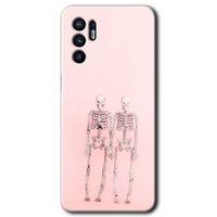 Oppo Reno 6 Kılıf HD Desen Baskılı Arka Kapak - Yaşayan Çift