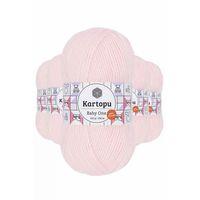 5 Adet Baby One Tüylenmeyen El Örgü İpi Yünü Bebe Pembe K255