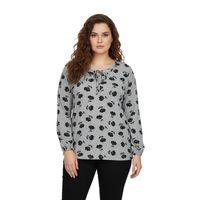 Kadın Yumoş Yaka Bağcıklı Modelli Bluz BGL-ST05139