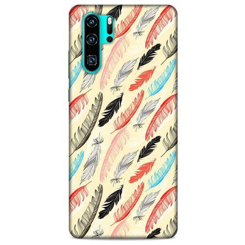 Huawei P30 Pro Kılıf Desenli Özel Seri Tüyler (48) Bumper Kılıf