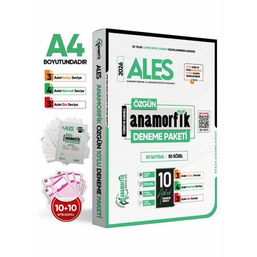 2026 ALES Anamorfik Yayınları Özgün 10lu Deneme Paketi Yeni Nesil Türkiye Geneli Dijital Çözümlü