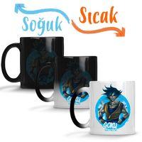 Goku Ssj Blue Sihirli Kupa Bardak Porselen