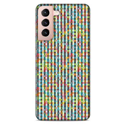 Lopard Samsung Galaxy S21 Uyumlu Kılıf Geometrix (63) Silikon Kap