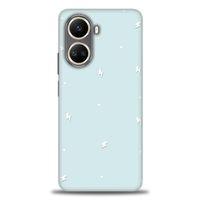 Realme 10 4G Kılıf HD Baskılı Kılıf - Beyaz Şimşekler + Tam Ekran Koruyucu