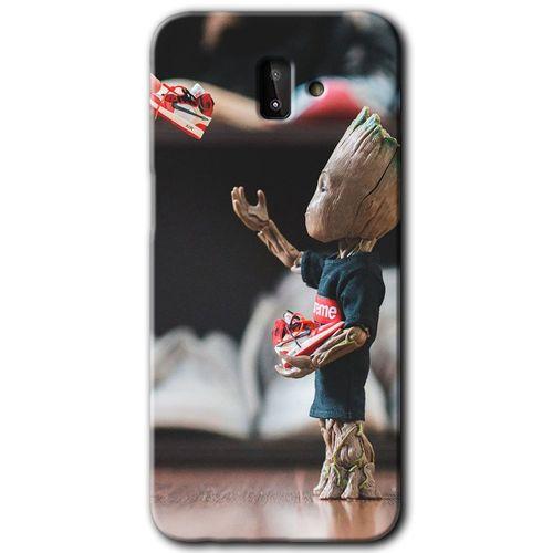Galaxy J6 Plus Kılıf HD Desen Baskılı Arka Kapak - I am Groot + Kırılmaz Cam