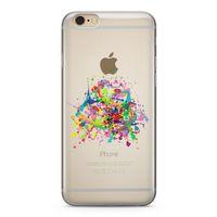 Apple iPhone 6 6s Kılıf Suluboya Afiş Arka Kapak Koruma Desenli Full Koruyucu