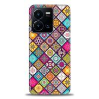Xiaomi Redmi Note 12 5G Kılıf HD Baskılı Kılıf - Renkli Mozaik + Tam Ekran Koruyucu