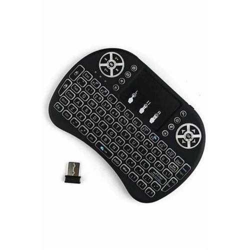 Kablosuz Türkçe Q Klavye Rgb Işıklı Televizyon Ps3 Dokunmatik Mouse
