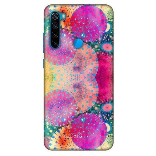 Xiaomi Redmi Note 8 Kılıf Pastel Renkler (47) Crystal Flex Kılıf Fuşya Sarı