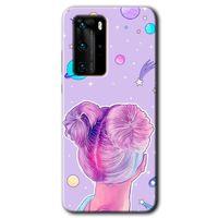 Huawei P40 Pro Kılıf HD Desen Baskılı Arka Kapak - Uzaylı Kız