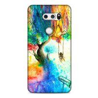 LG K40S Kılıf Depresyon (15) Antişok Kılıf Yeşil Kahve