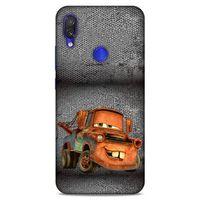 Lopard Xiaomi Redmi Note 7 Pro Uyumlu Kılıf PickUpX (50) Shockproof Kılıf Orange Car