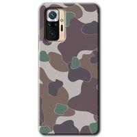 BeRa Aksesuar Xiaomi Redmi Note 10 Pro Kılıf Baskılı Kapak - Kamuflaj 11 +Tam Kaplayan Mat Seramik