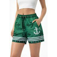 Deniz Şortu Fermuarlı Cepli File Astarlı Hızlı Kuruyan Premium - Yeşil