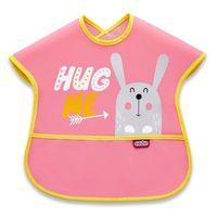 BabyJem BabyJem Poli Muşamba Büyük Mama Önlüğü 029 Pembe