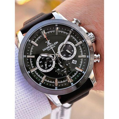Daniel Klein Deri Kordon İç Kadran Fonksiyonları Aktif 3 Atm Suya Dayanıklı Erkek Kol Saati E14006-4
