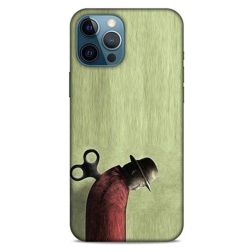 Apple iPhone 12 Pro Max Kılıf Depresyon (48) Bumper Kılıf Kahve Yeşil