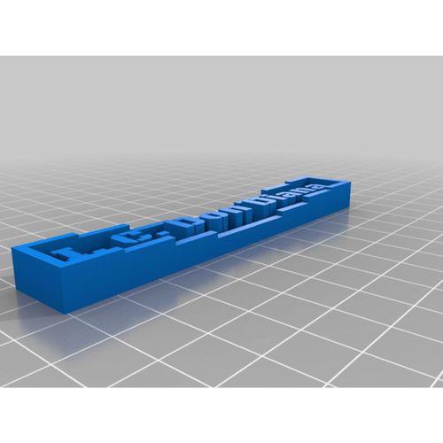My Customized Proje İsim Plakası Üretici OpensCAD 3D Baskı (Bu ürün Sadece Plastik parçadır - Almadan Önce Soru Sorabilirsiniz)