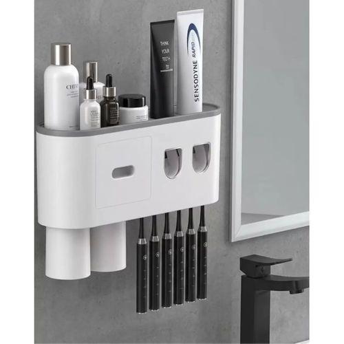 Çok Fonksiyonlu Diş Fırçası Tutucu Otomatik Dispenser Bardaklı Organizer